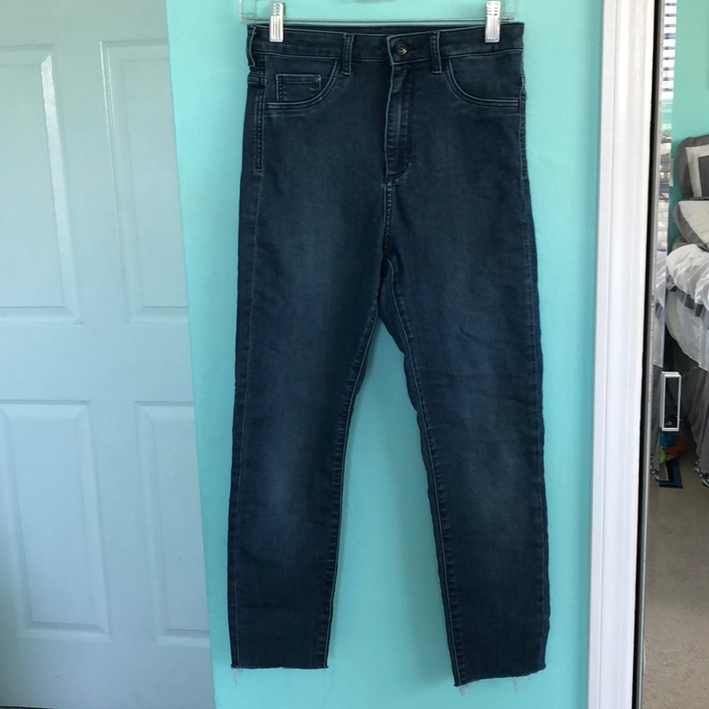 Super skinny cropped high waisted jeggings